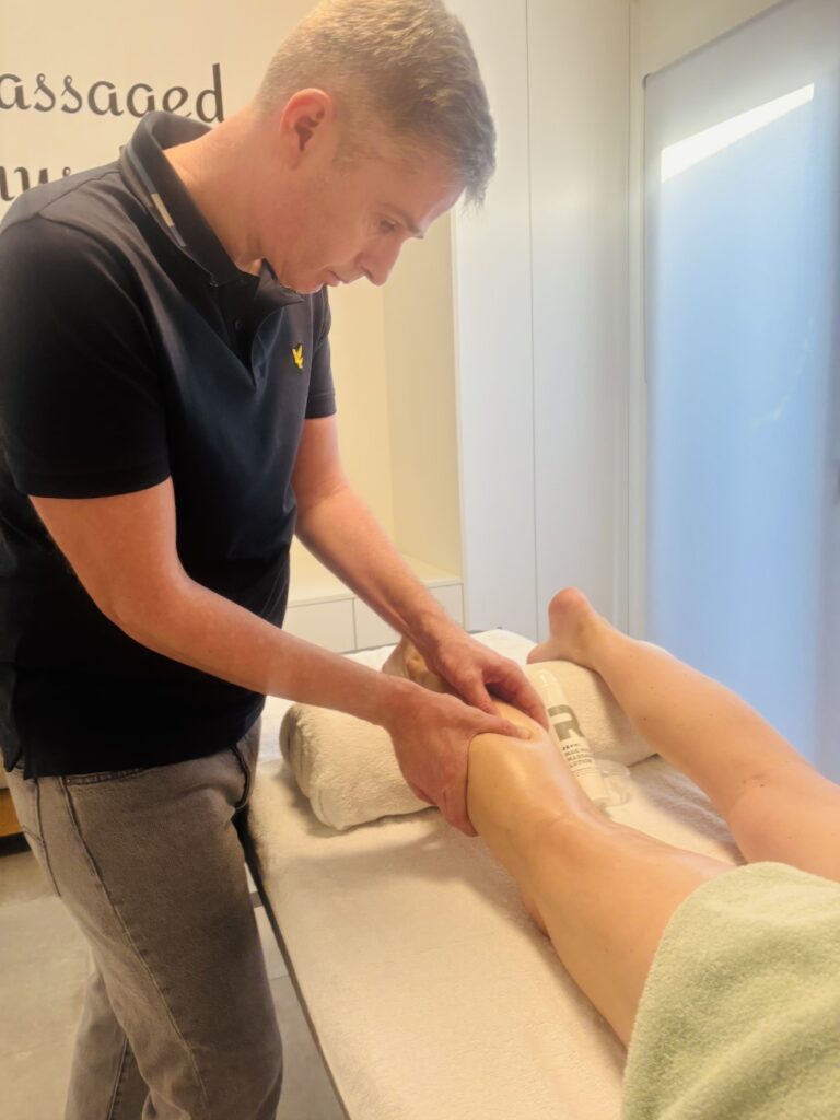Wedstrijdvoorbereidende massage